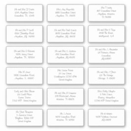 非公式の個人名住所Shipping シール