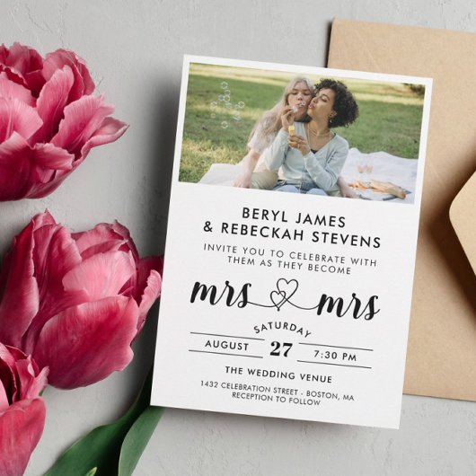 非公式の写真の主婦結婚人 招待状