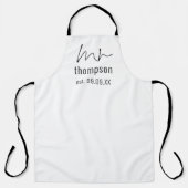 非公式の台本氏結婚の日付 エプロン (正面)