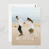 非公式の駆け落ち告知カード ポストカード (正面/裏面)