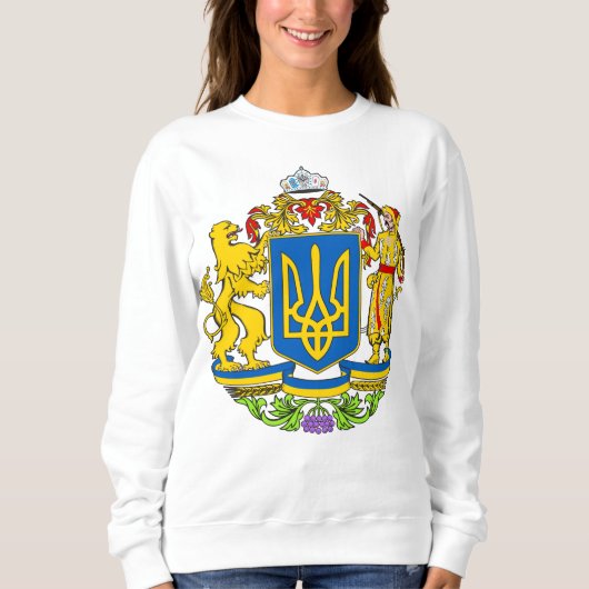 非公式ウクライナコートオブアームズTシャツ スウェットシャツ (正面)