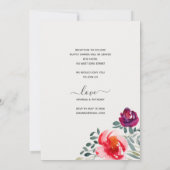 非公式エレガントカジュアルミニマル招待 招待状 (裏面)