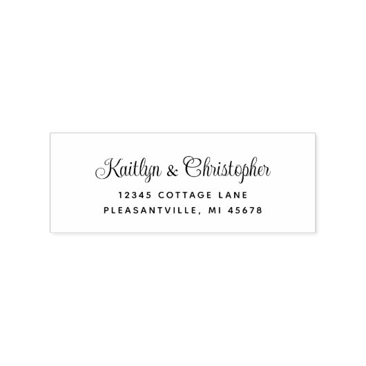 非公式スクリプト結婚の差出人住所 ラバースタンプ (インプリント)