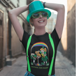 "非公式ヘアホルダー" セントパトリックデー Tシャツ