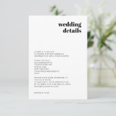 非公式ミニマル主義者 |モダンレトロカジュアル結婚の エンクロージャーカード (スタンド正面)