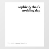 非公式ミニマル主義者 |レトロ結婚の背景 ウィンドウサイン (シート)