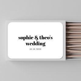 非公式レトロ結婚式の引き出物モダンミニマルシンプル