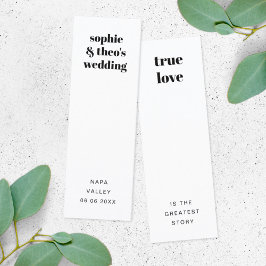 非公式レトロ |結婚式の引き出物ブックマークカード スキニー名刺