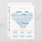 非公式結婚式 プログラムファン プログラム (正面/裏面)