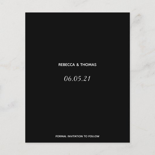 非写エレガント真の予算の保存日 チラシ (裏面)