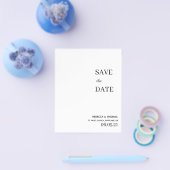 非写エレガント真の予算の保存日 チラシ (シングル)