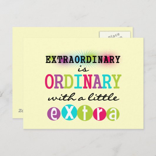 非凡な ポストカード (正面/裏面)