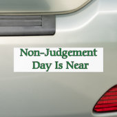 非判断日は近くあります バンパーステッカー (車上)