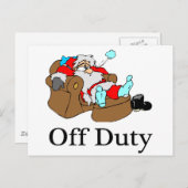 非勤務者(スリーピングサンタ) シーズンポストカード (正面/裏面)