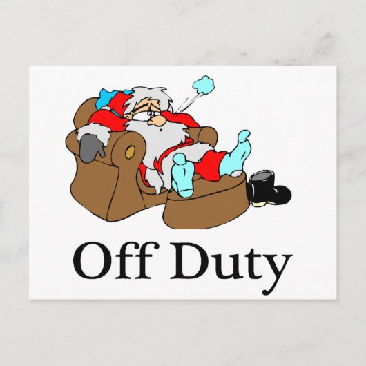 非勤務者(スリーピングサンタ) シーズンポストカード (正面)