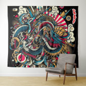 非医学的日本の抽象芸術 タペストリー (インサイチュ(横))