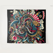 非医学的日本の抽象芸術 タペストリー (正面(横))