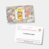 非営利団体 チャリティー クライアント ID カード バッジ (正面＆裏面)