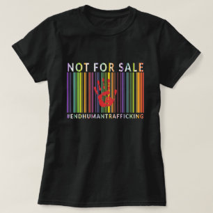 非売品 – 人身売買の終了 – バーコード Tシャツ