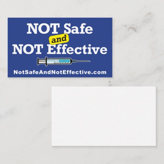 非安全かつ非有効な名刺 名刺 (正面/裏面)