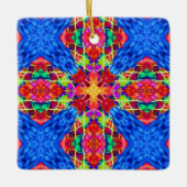 非宗派のハッピーホリデー セラミックオーナメント (正面)