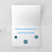 非宗派ハッピーホリデーカード シーズンカード (内部)