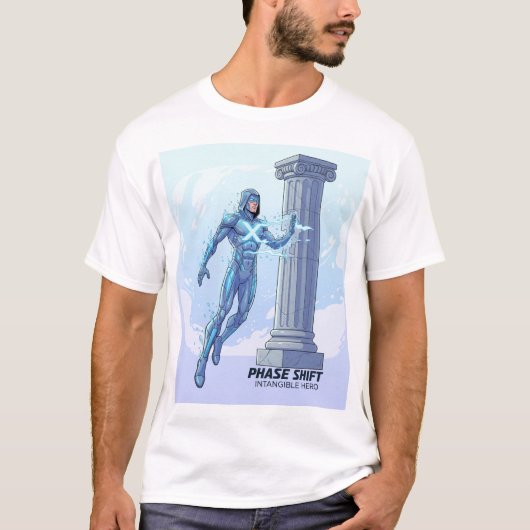 ✨ 非実体ヒーロー - 未来のスーパーヒーローTシャツ ✨ Tシャツ (正面)