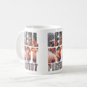 非実在完全引用文フラミンゴ熱帯鳥 コーヒーマグカップ (正面左)