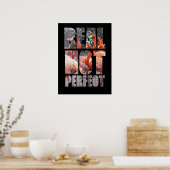 非実在完全引用文フラミンゴ熱帯鳥 ポスター (キッチン)