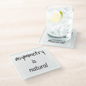 非対称は天然ガラスコースターである ガラスコースター (アングル)