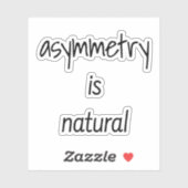 非対称は自然なカスタムビニールシール シール (シート)