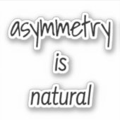 非対称は自然なカスタムビニールシール シール (正面)