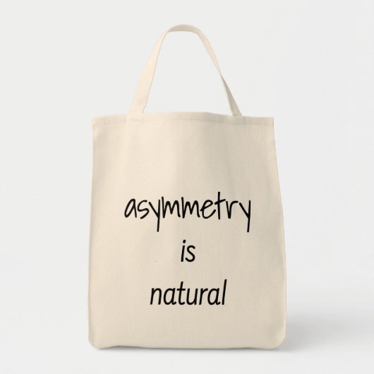 非対称は自然な食料品トートバッグである トートバッグ (正面)