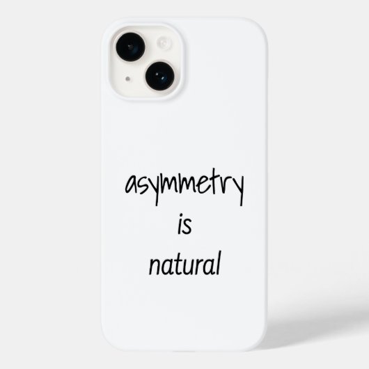 非対称は自然なiPhoneケース Case-Mate iPhoneケース (裏面)