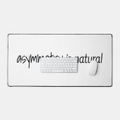 非対称は自然のデスクマット デスクマット (キーボード&マウス)