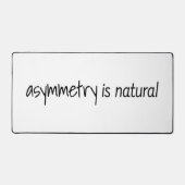 非対称は自然のデスクマット デスクマット (正面)