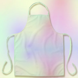 非対称ソフトパステルレインボー エプロン