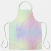 非対称ソフトパステルレインボー エプロン (正面)