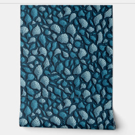 非対称ターコイズ貝殻 壁紙