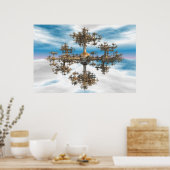 非対称フラクタル ポスター (キッチン)