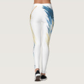 非対称ブルーフェザーデザインレギンス レギンス (裏面)