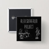 非対称多重処理システムボタン 缶バッジ (正面&裏面)