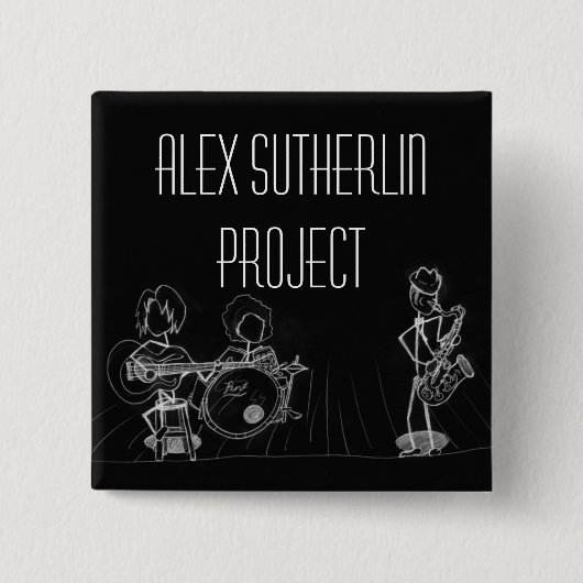 非対称多重処理システムボタン 缶バッジ (正面)