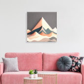 非対称性の平静 キャンバスプリント (インサイチュ (リビング))