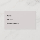 非対称的なステンドグラスの社会的なテレホンカード コーリングカード (裏面)