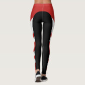 非対称的な側波帯の赤くか白いまたは黒いレギンス レギンス (裏面)