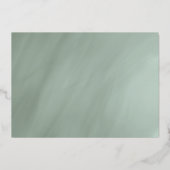 非対称金ゴールドフレームが金ゴールドでグレー表示 箔招待状 (裏面)