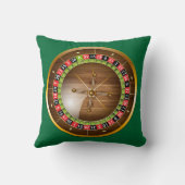 非常おもしろいルーレットホイールイメージ装飾用クッション クッション (裏面)