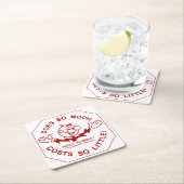 非常おもしろいレディ・キロワット・コースター・セット スクエアペーパーコースター (インサイチュ)