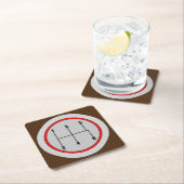 非常おもしろい5速シフトノブグラフィックコースターセット スクエアペーパーコースター (インサイチュ)